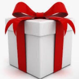 Elegant Red and White Gift Box